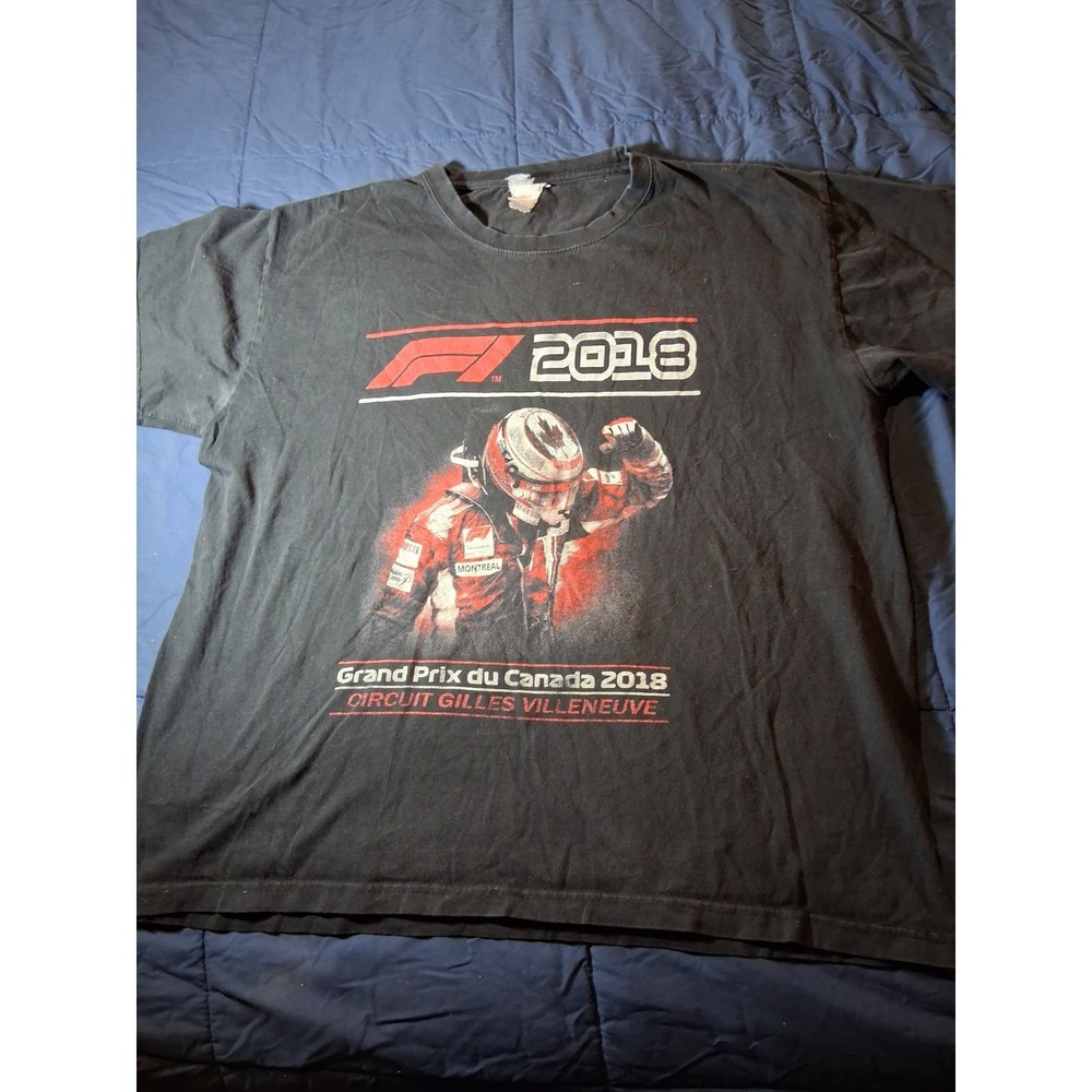 Formula 1  F1 2018 Tour Series‎ Racing Men's XL Logo Course T-Shirt Black